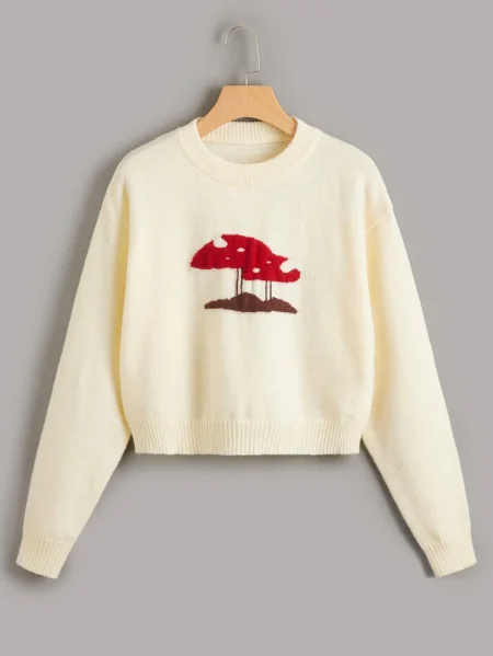 Mushroom Pattern Sweater