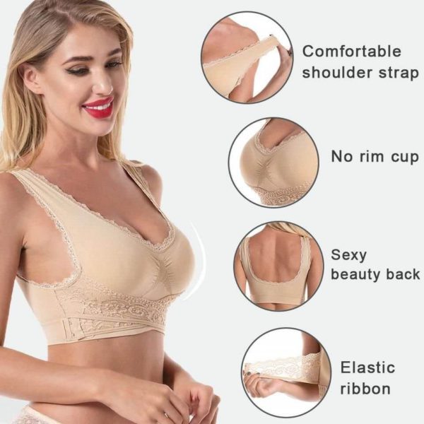 Breathable, Comfortable Push Up Lace Bra