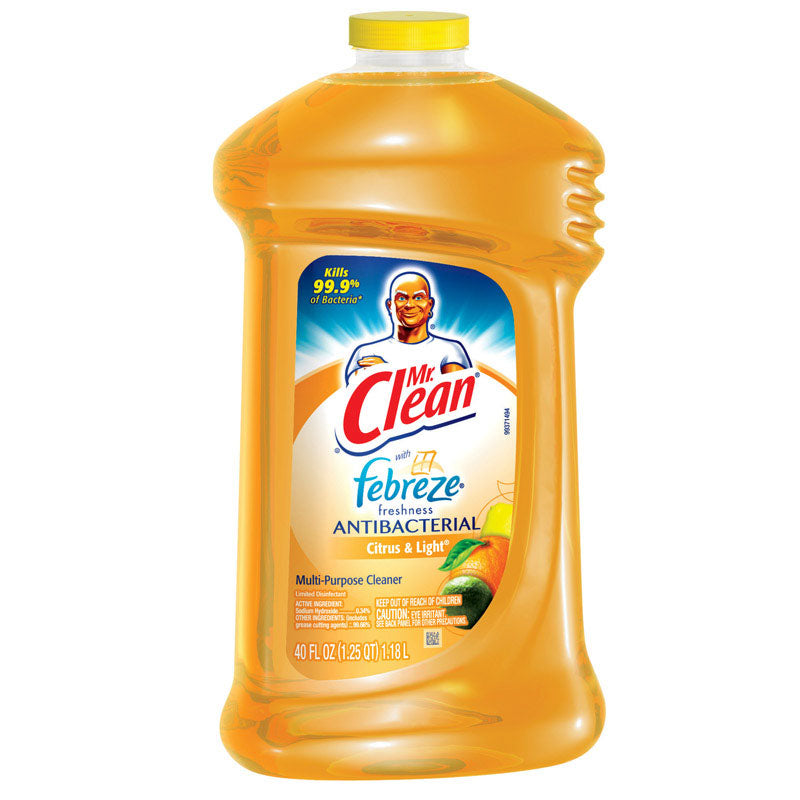 Mr. Clean All Purpose Cleaner With Febreze Antibacterial Bottle 40 Oz
